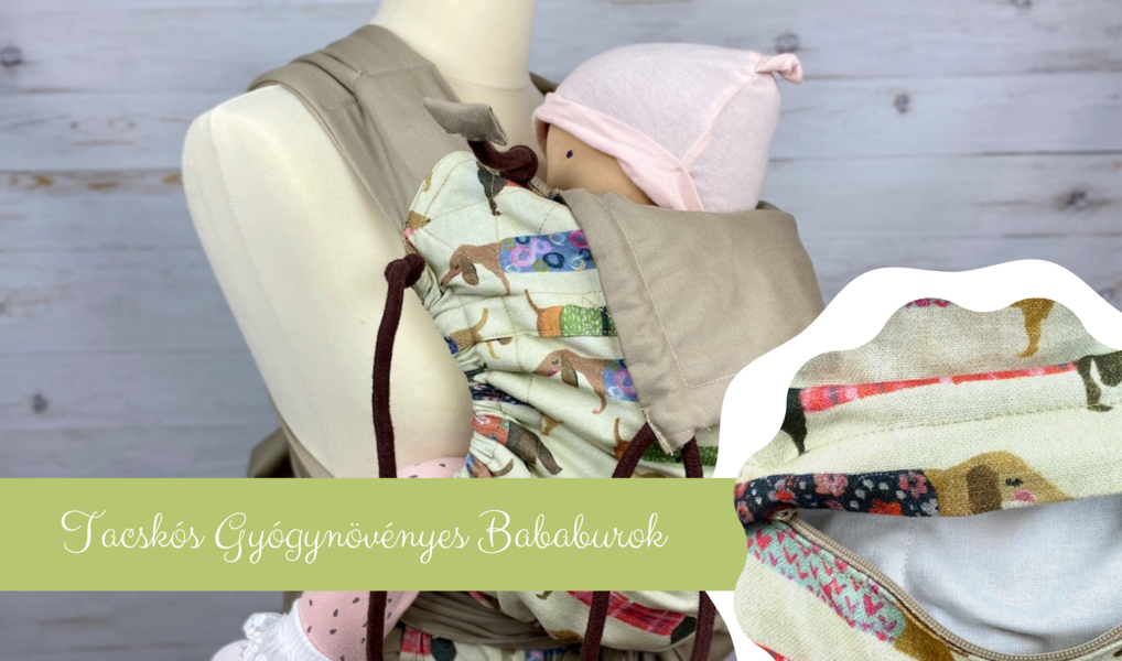 Bükkszentkereszti Gyógynövényes Bababurok tacskós mintával
