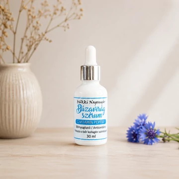 Búzavirág C-vitamin / peptid szérum – Nyugtató és hidratáló arcszérum – 30 ml