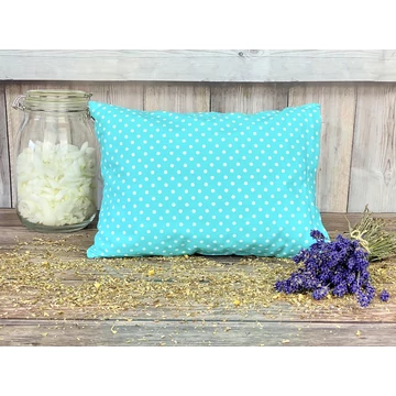 Türkizkék gyógynövényes álom kispárna