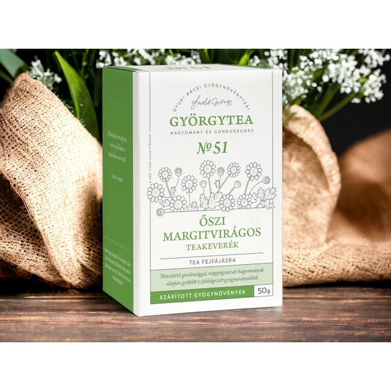Őszi margitvirágos teakeverék 50g (tea fejfájásra)